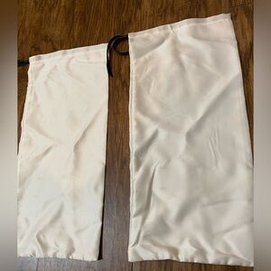 Gucci dust bags! Beautiful cream color w/black ribbon.